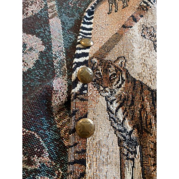 Painted Pony vintage three button jacket with animals size Large - Picture 3 of 5